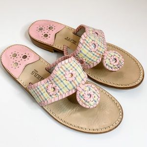 Jack Rogers Pink and Multicolor Sandals